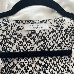 Parker Black and White Patterned Top